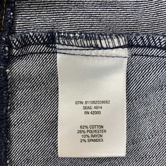 Nicki Minaj Blazer Womens 2X Denim Peplum Zip Up Jacket Work Office Casual - Picture 11 of 13